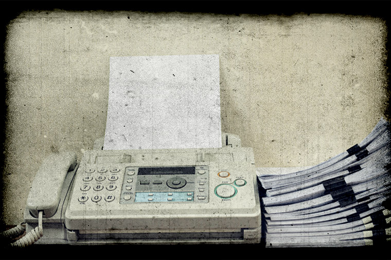 Old fax machine